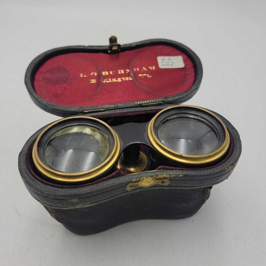 French Binoculars, Working, Original Case (TWS)
