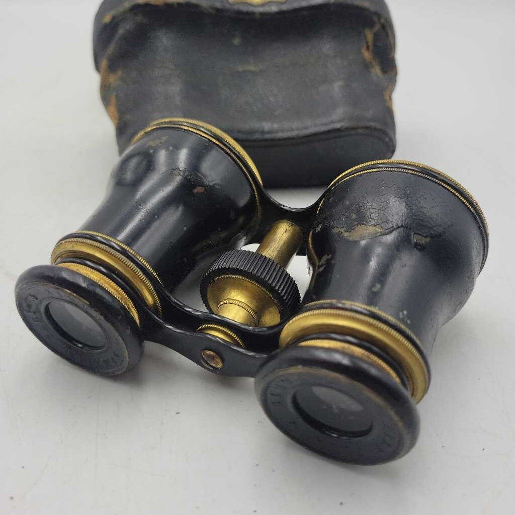 French Binoculars, Working, Original Case (TWS)