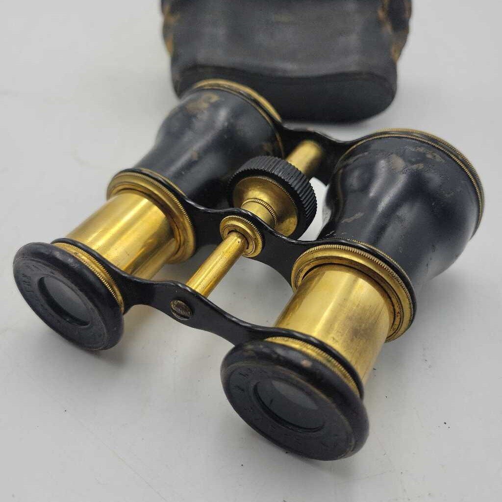 French Binoculars, Working, Original Case (TWS)