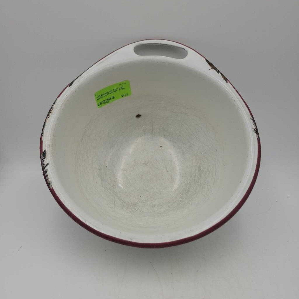 Enamelware Bowl with handle (JAS)