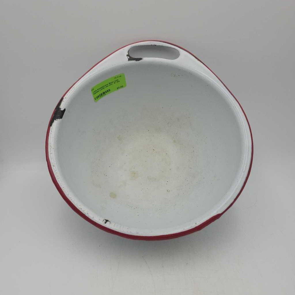 Enamelware Bowl with handle (JAS)