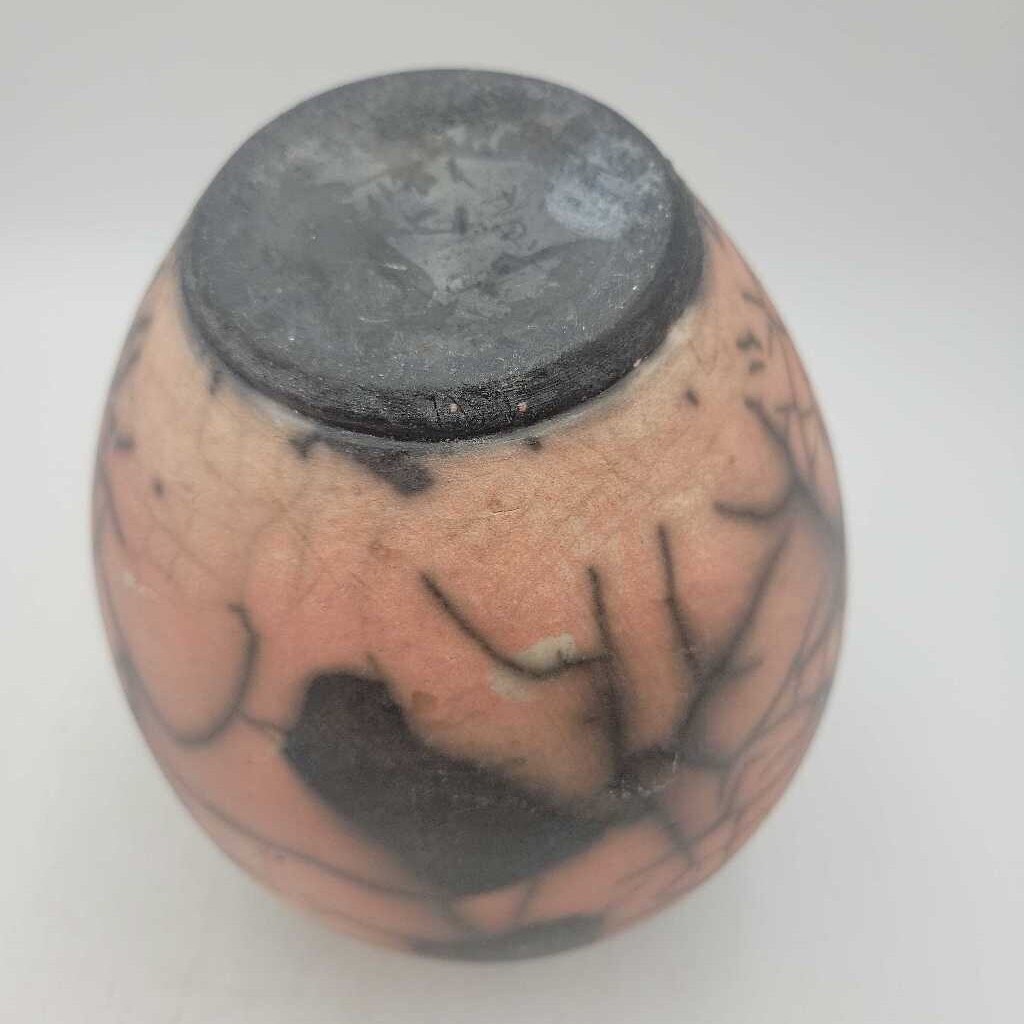 Raku Vase Louise Gallant Delhi (JH49)