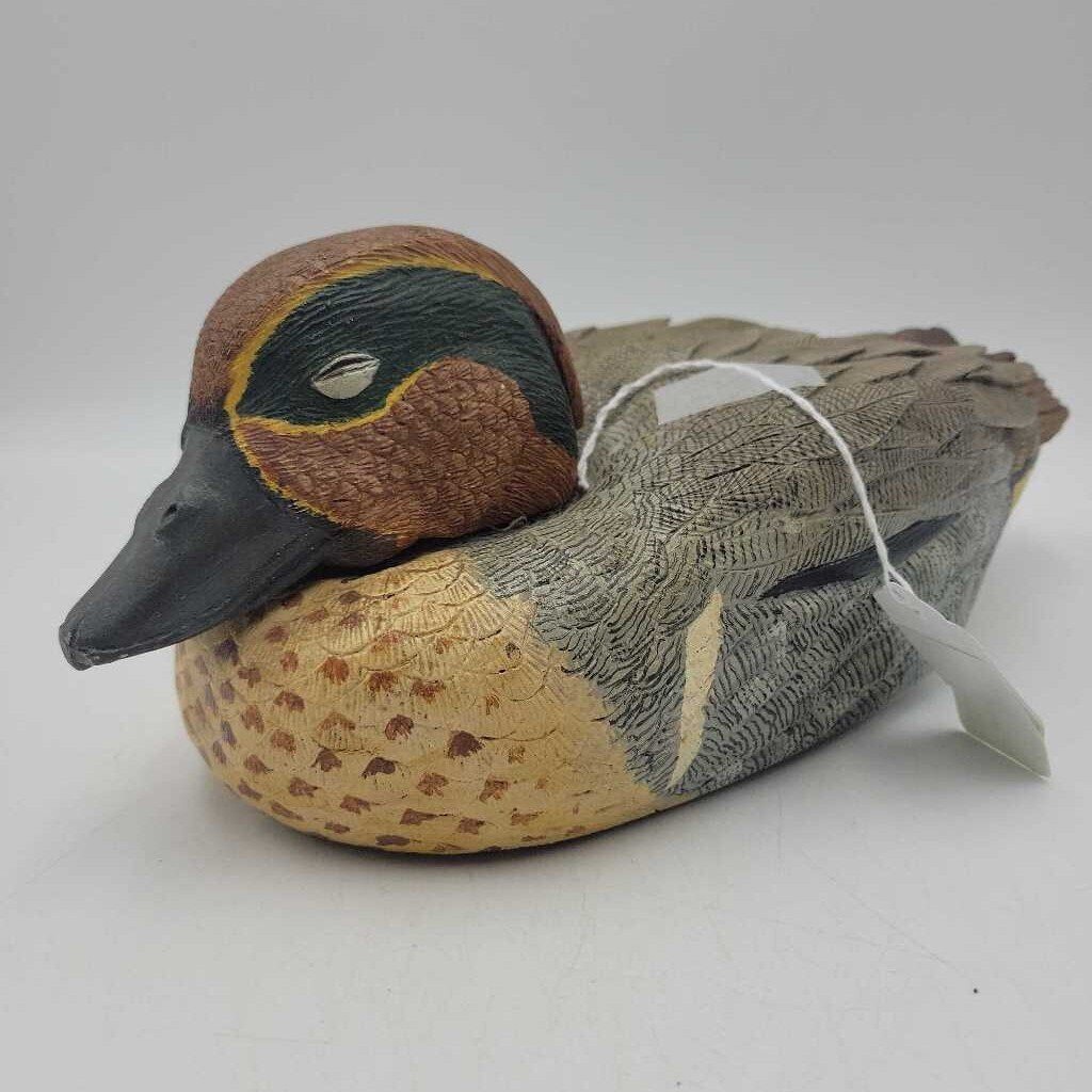 Duck Decoy Signed McCulloch Green Winged Teal 1987 (DEB)