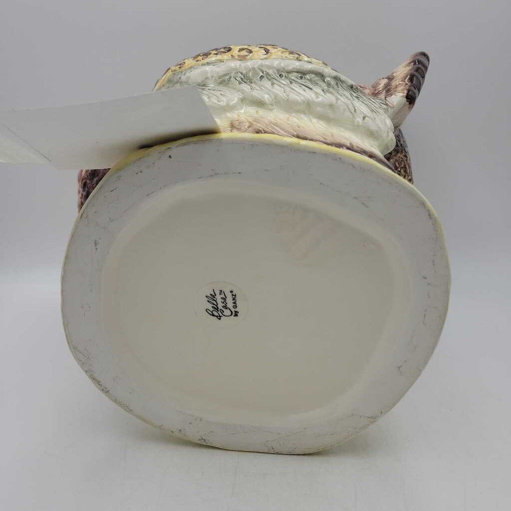 vintage Bella Casa By Ganz Ceramic Turkey Soup Tureen and lid and Ladle (CAT) B844