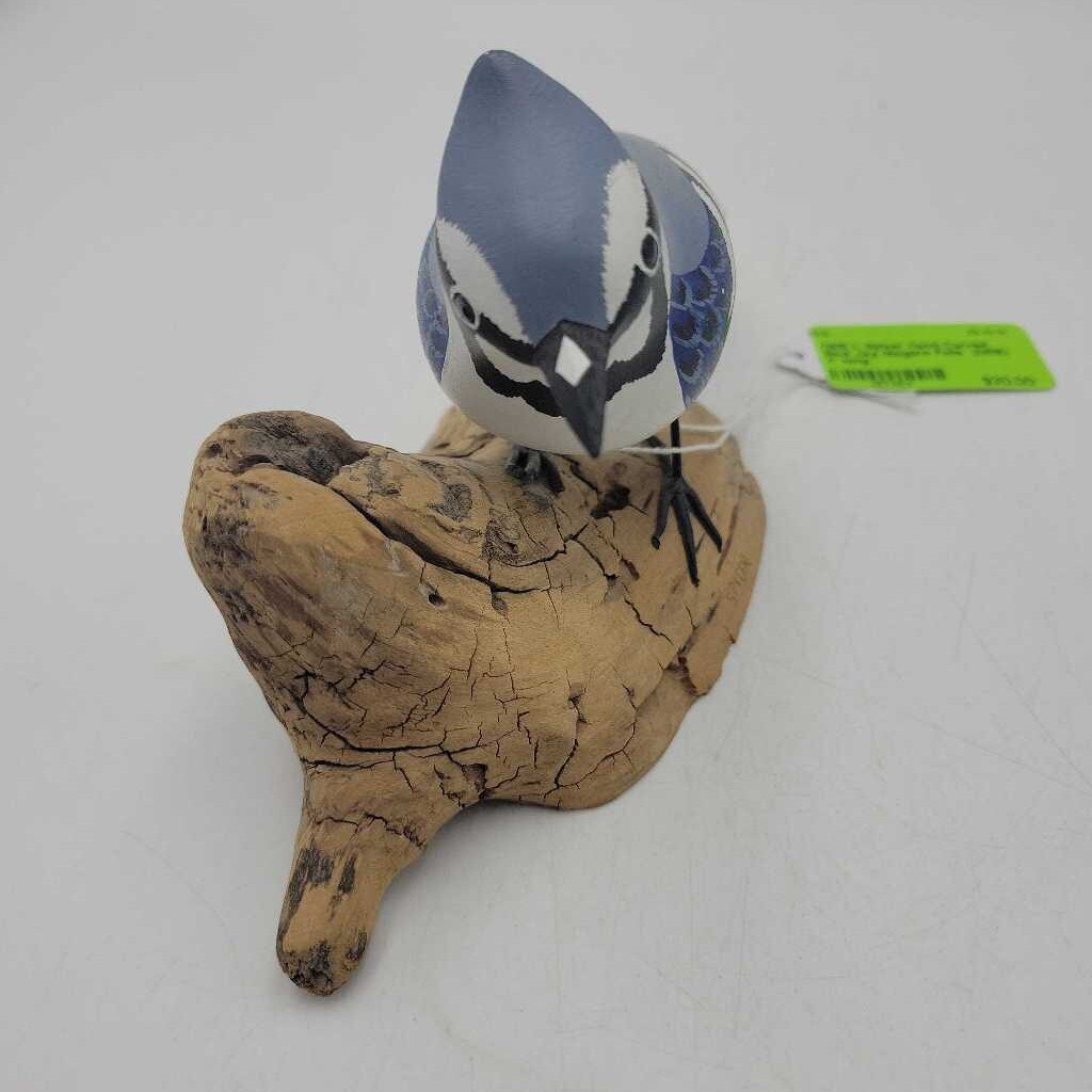 L Spicer Hand Carved Blue Jay Niagara Falls (DEB)