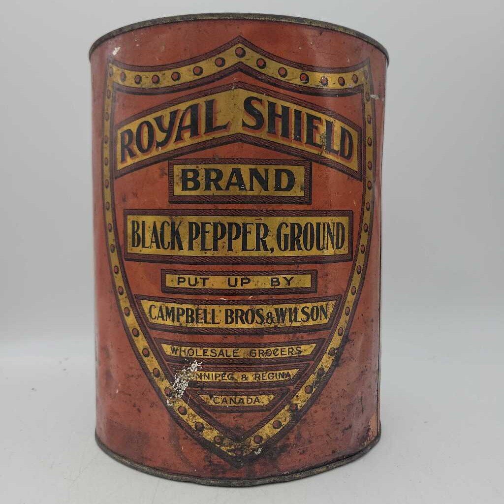 Royal Shield Black Pepper Campbell Bros & Wilson Tin (Jef)