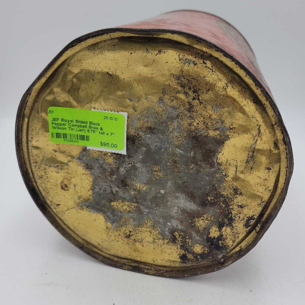 Royal Shield Black Pepper Campbell Bros & Wilson Tin (Jef)