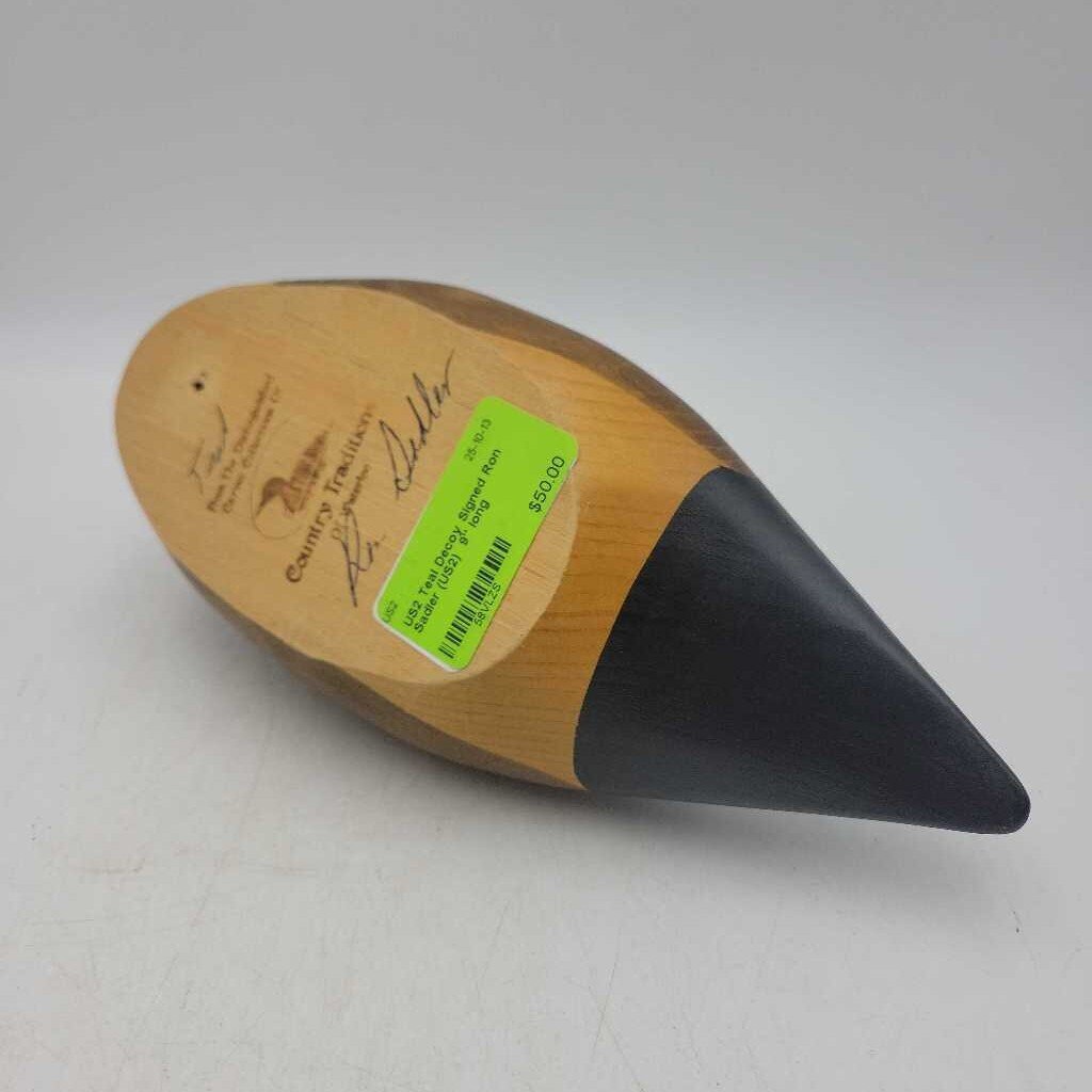 Teal Decoy Signed Ron Sadler (US2)