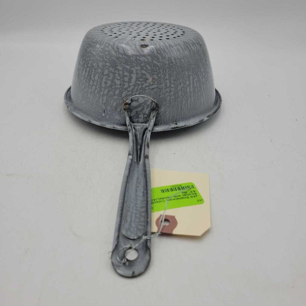 Enamelware Colander Strainer with handle(JAS)