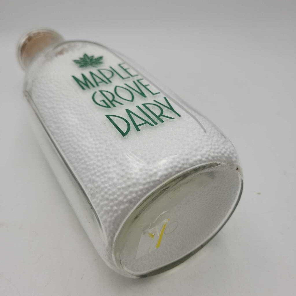 Maple Grove Dairy Quart milk bottle (JAS)
