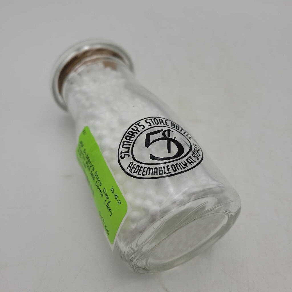 St Mary's Store Dairy Quarter Pint Milk bottle (JEF)