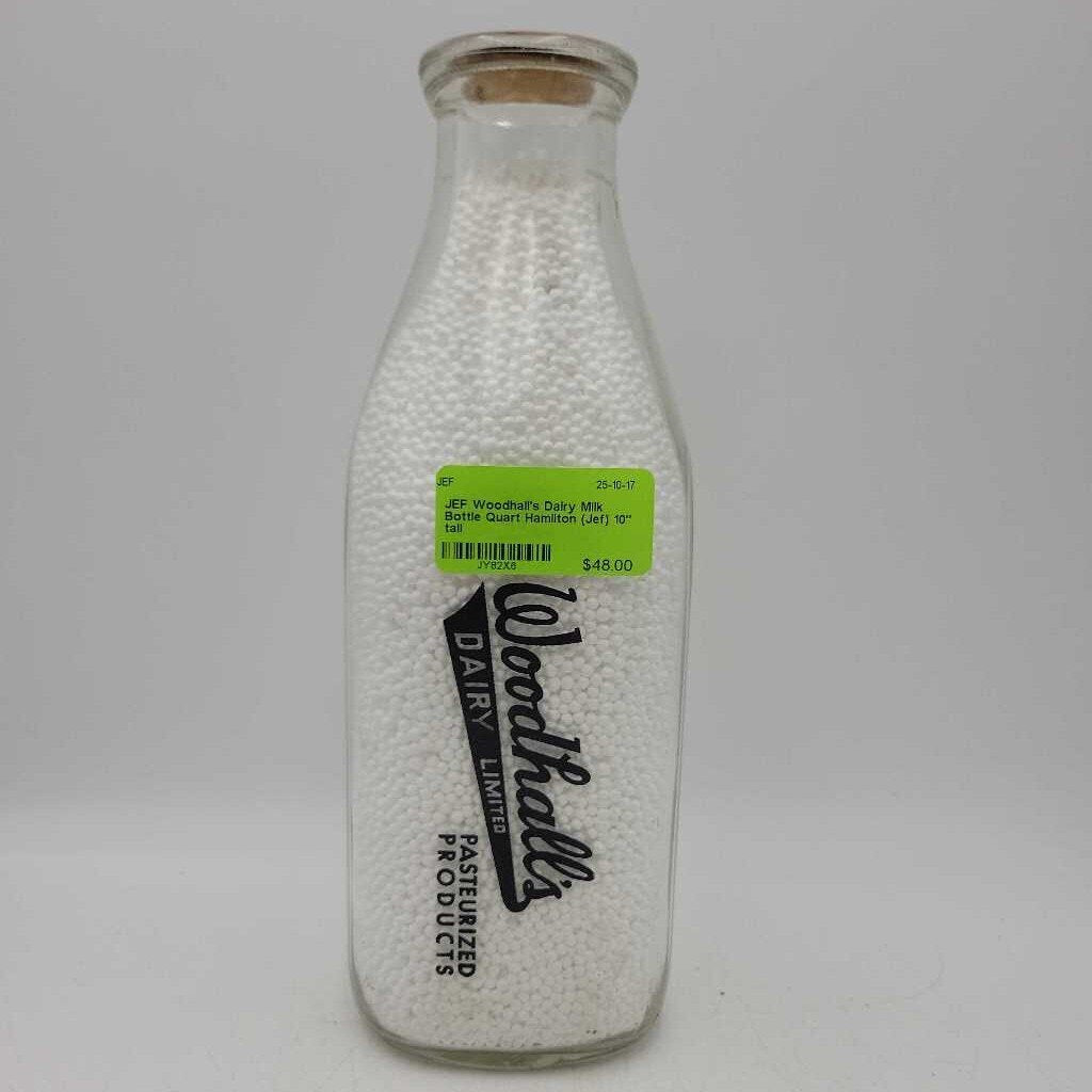 Woodhall's Dairy Milk Bottle Quart Hamilton (Jef)