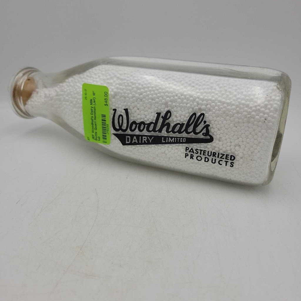 Woodhall's Dairy Milk Bottle Quart Hamilton (Jef)