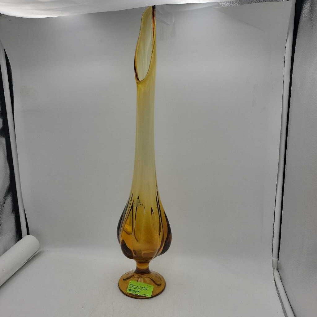 MCM Art Glass Viking Swing vase and made (DS) 3542