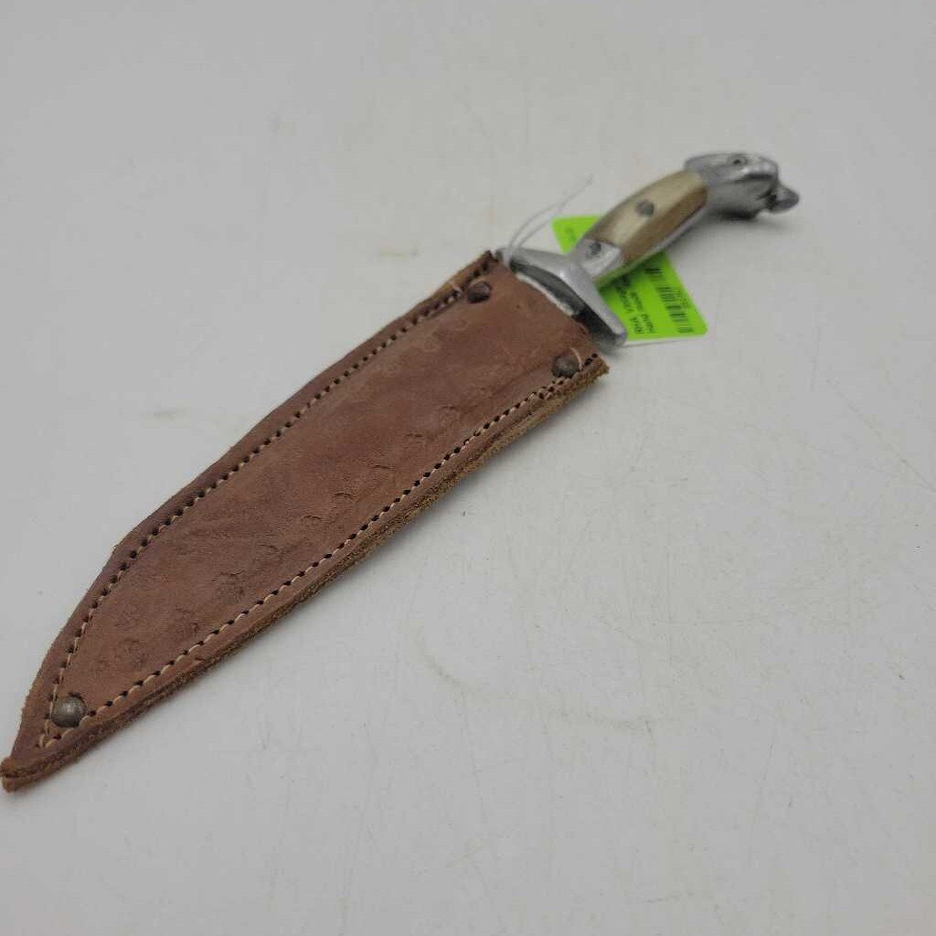 Vintage Knife in Sheath Hand made (RHA)