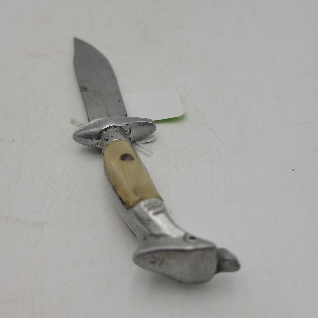 Vintage Knife in Sheath Hand made (RHA)