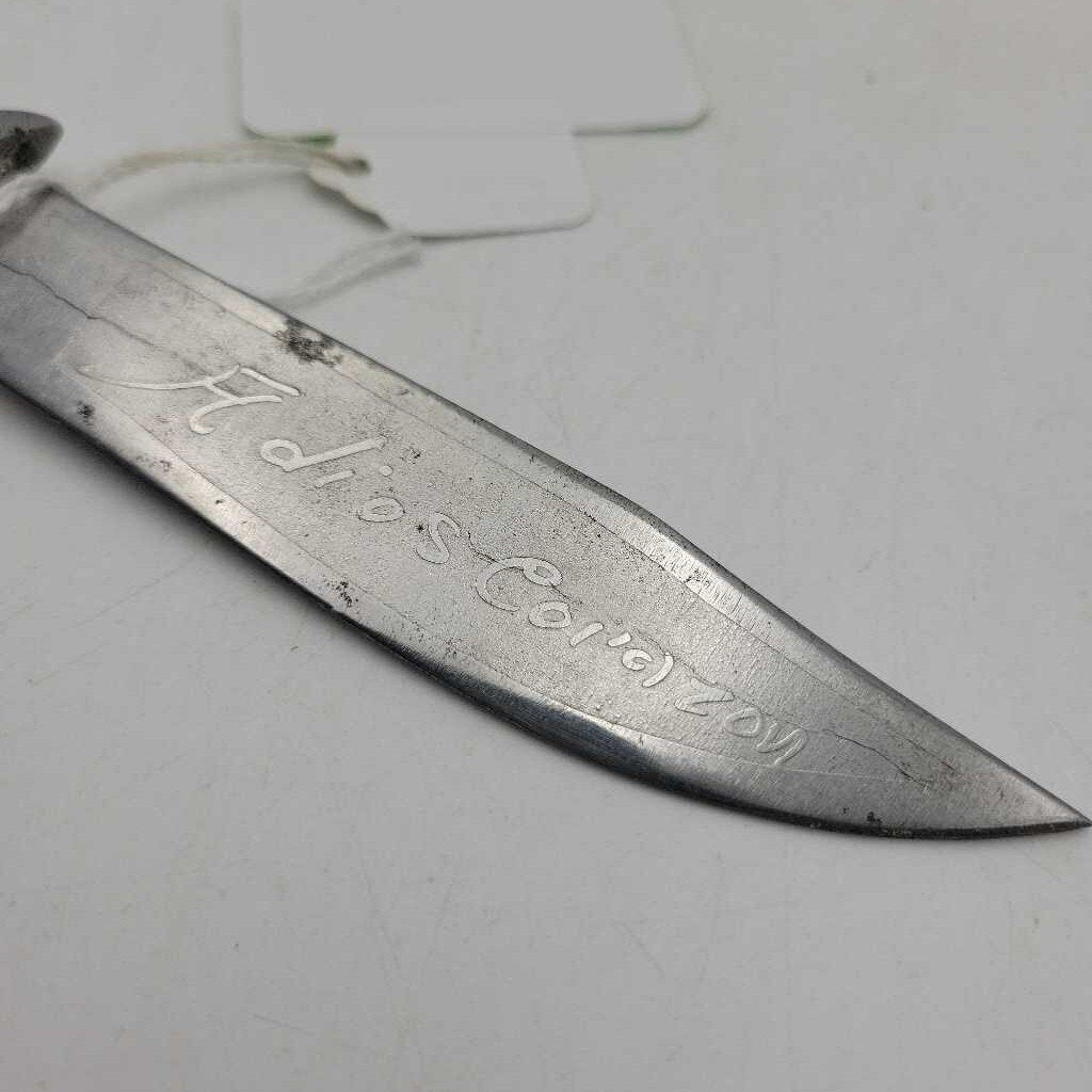 Vintage Knife in Sheath Hand made (RHA)
