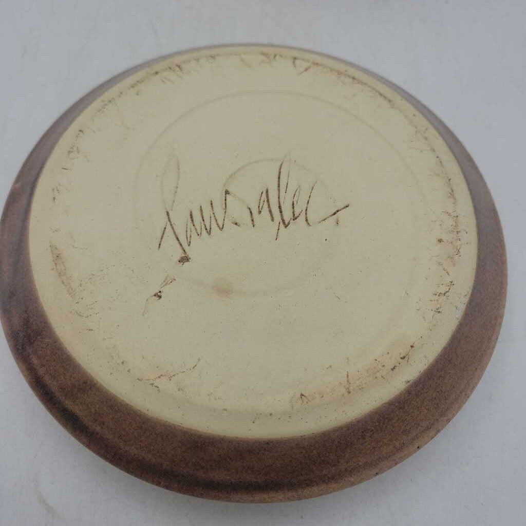 Pottery Butter Bowl with Lid (YVO) (510)