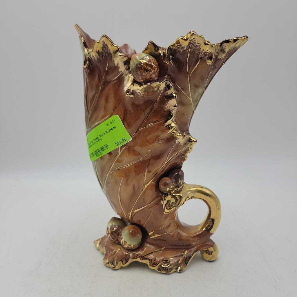 Autumn Vase, Made in Japan 1960s 9"H (WR)