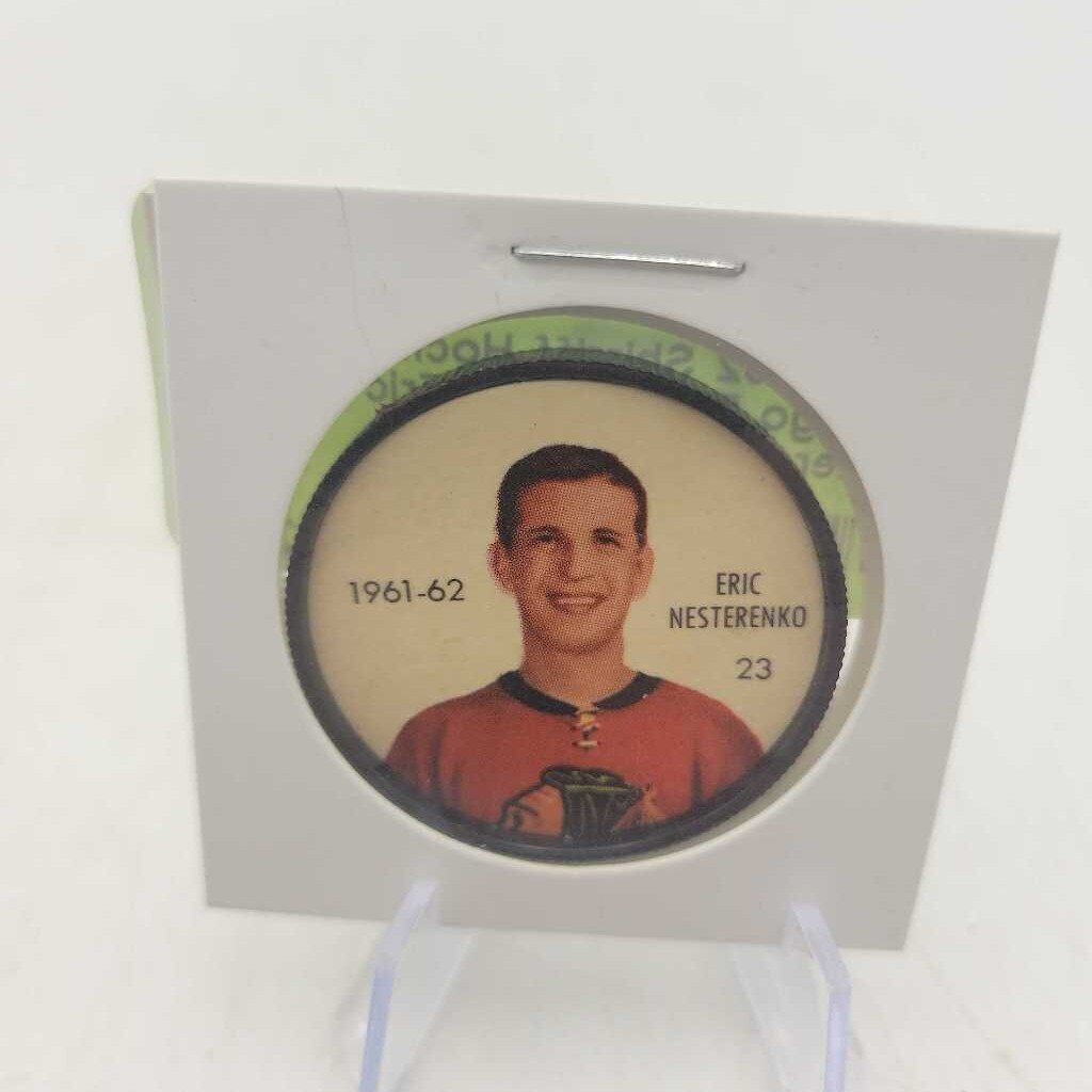 61 62 Shirriff Hockey Chicago Black Hawk Eric Nesterenko #23 (JAS)