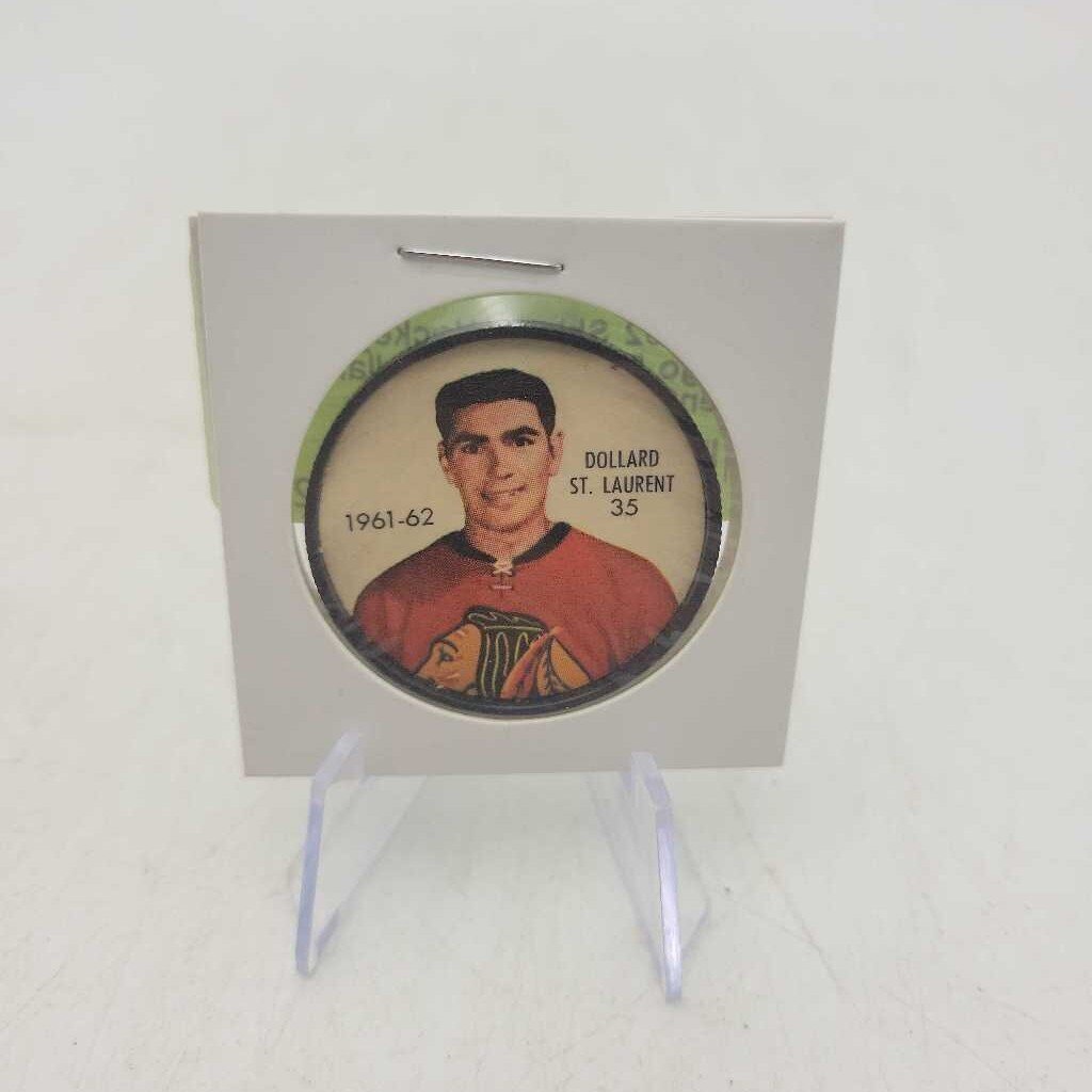 61 62 Shirriff Hockey Chicago Black Hawk Dollard St. Laurent # 35 (JAS)