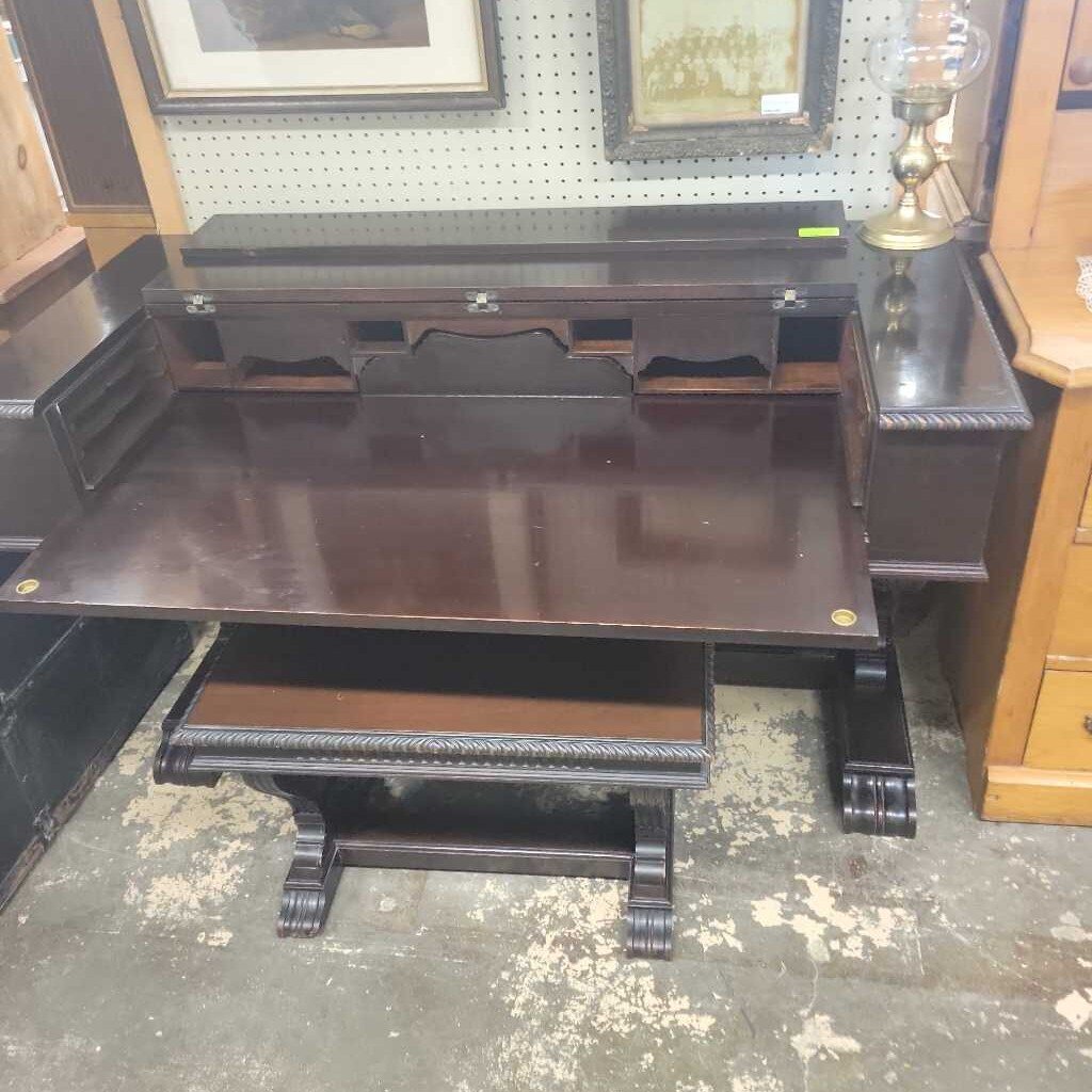 Vintage Fold Top Desk/Table w/Bench(YVO) (510)