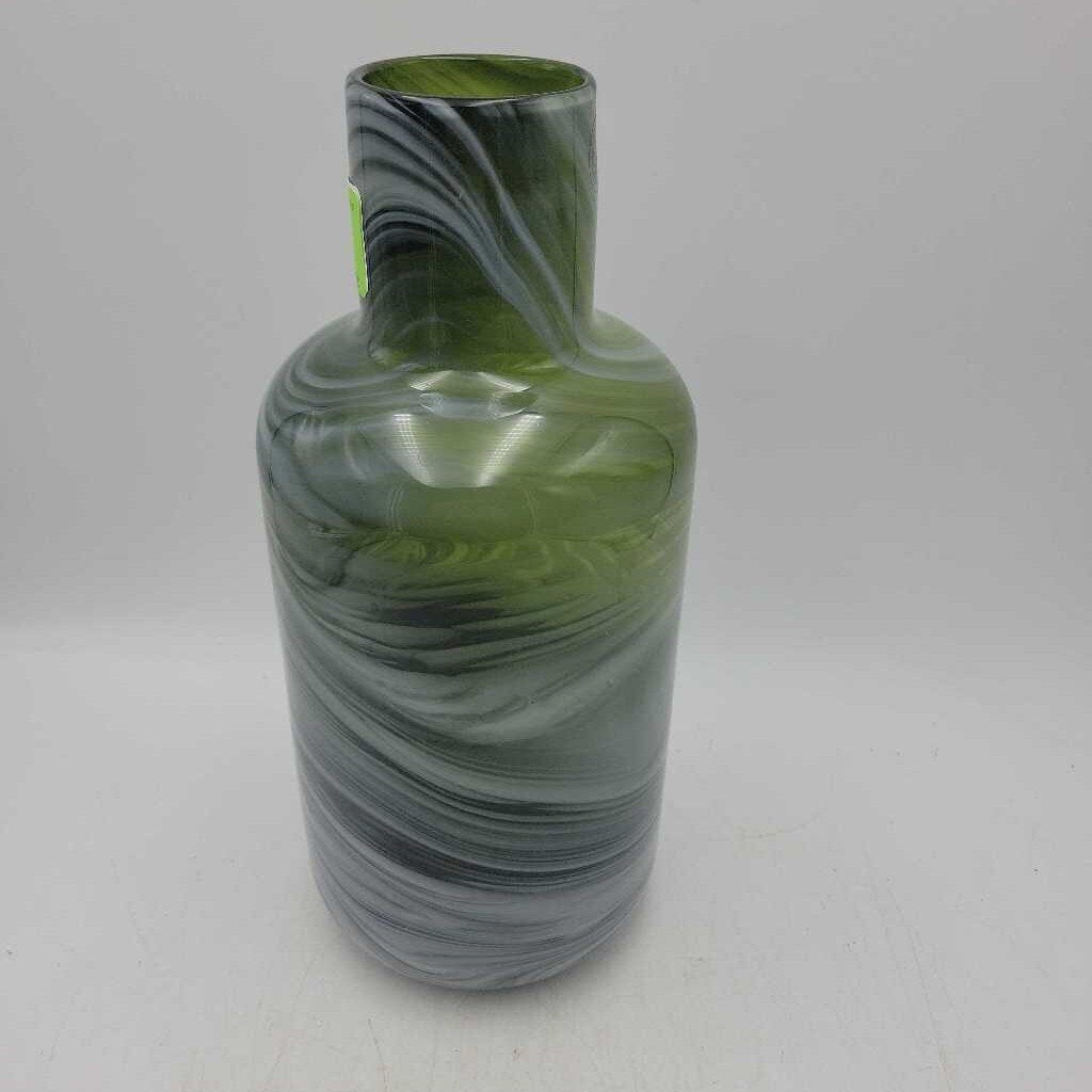 Grey art glass vase (LIND)