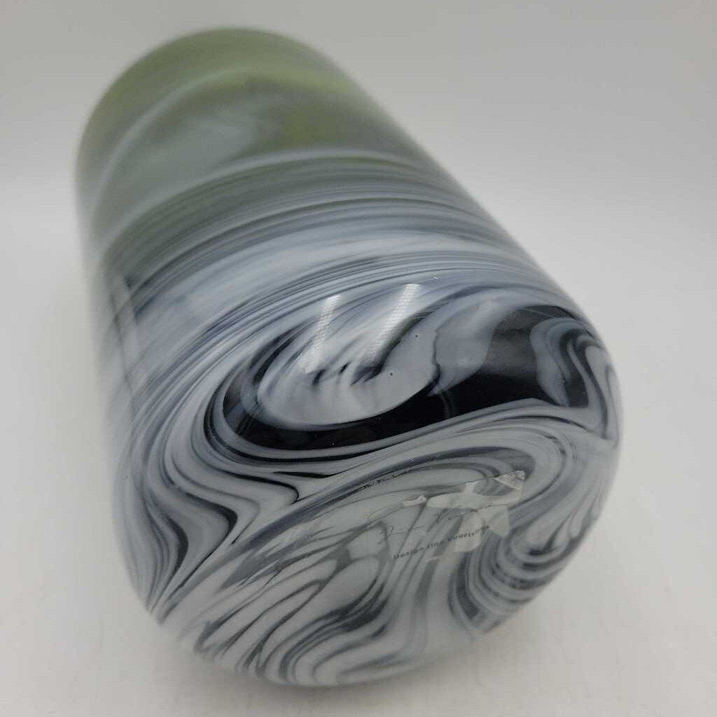 Grey art glass vase (LIND)