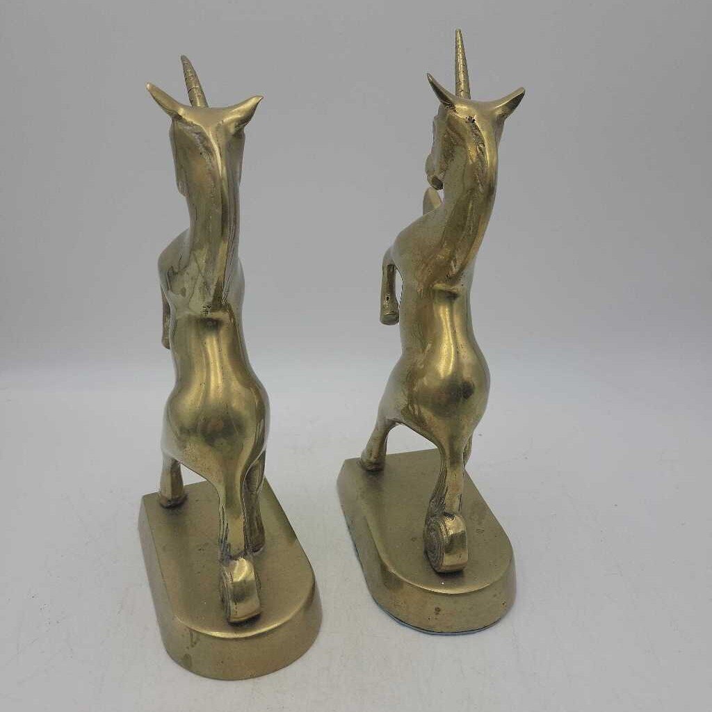 Brass Unicorns Bookends (2 pieces) (JAS)