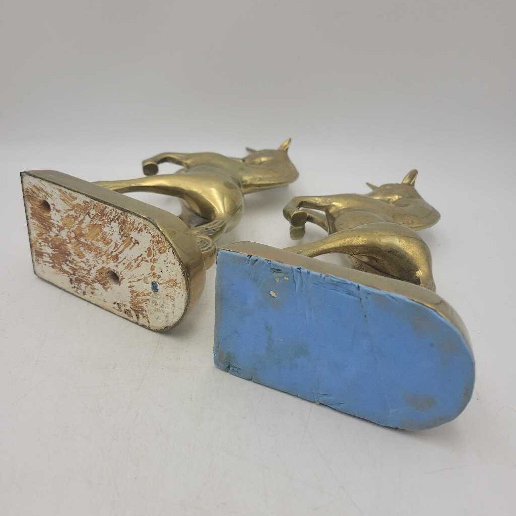 Brass Unicorns Bookends (2 pieces) (JAS)