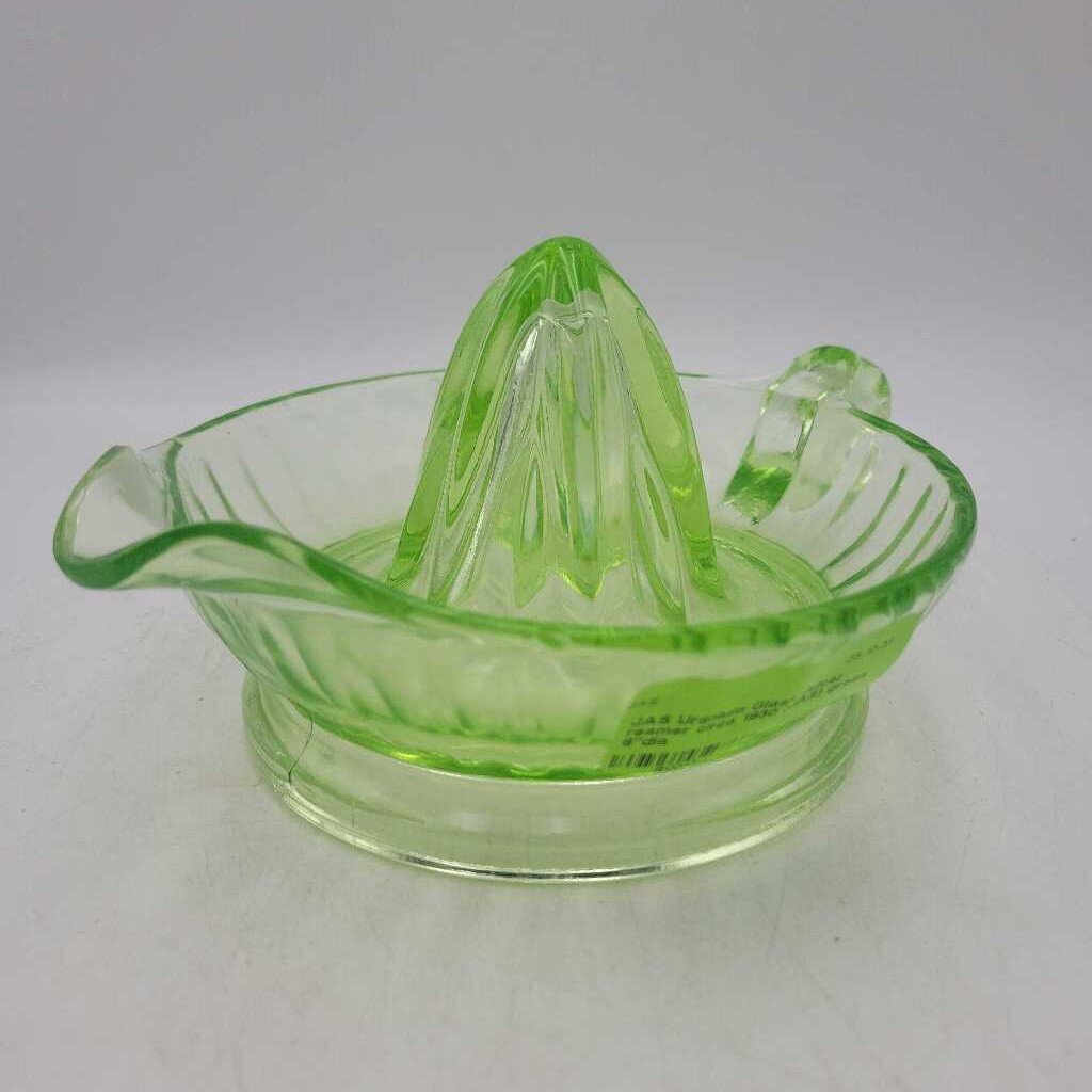 Uranium Glass Juicer reamer circa 1930 (JAS)