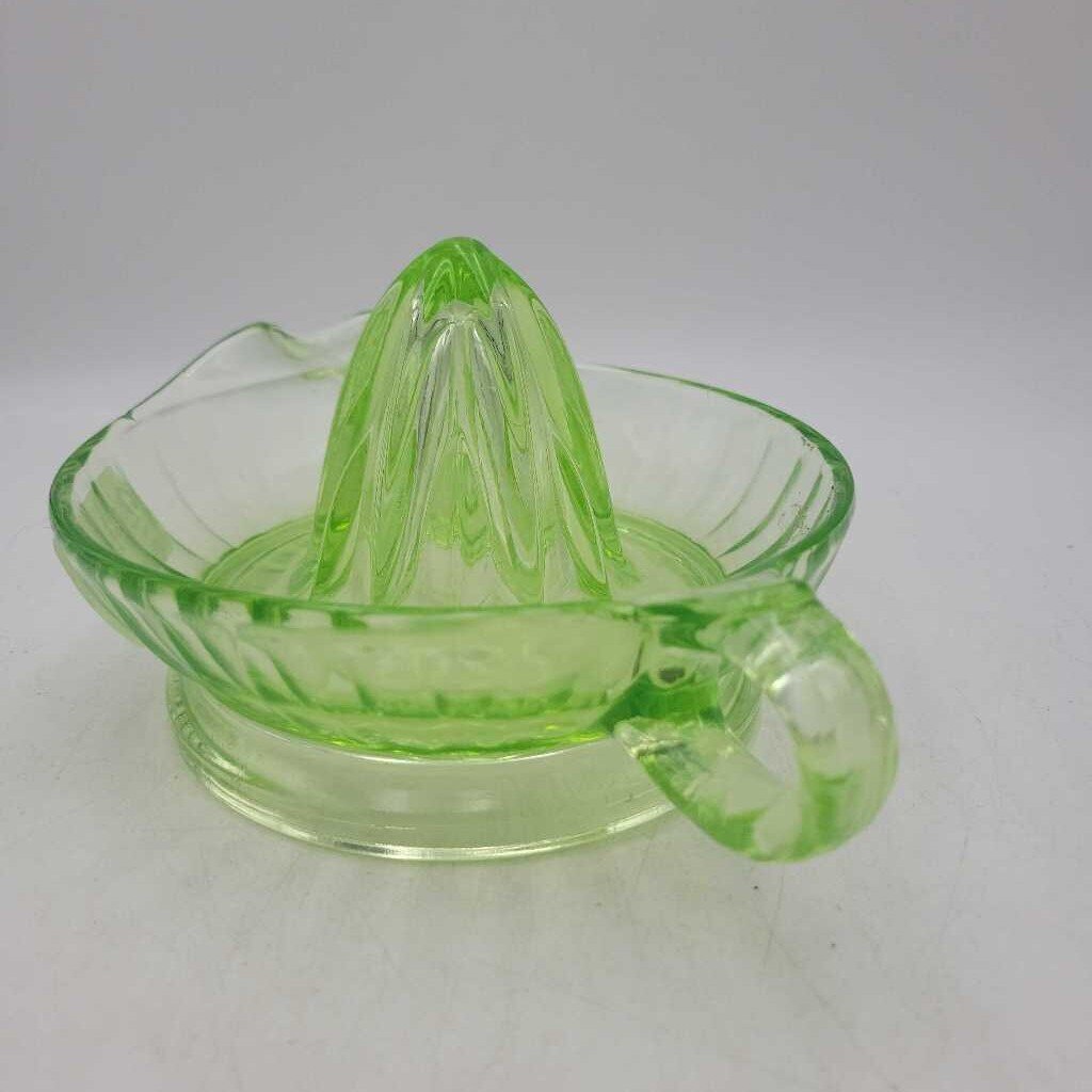 Uranium Glass Juicer reamer circa 1930 (JAS)