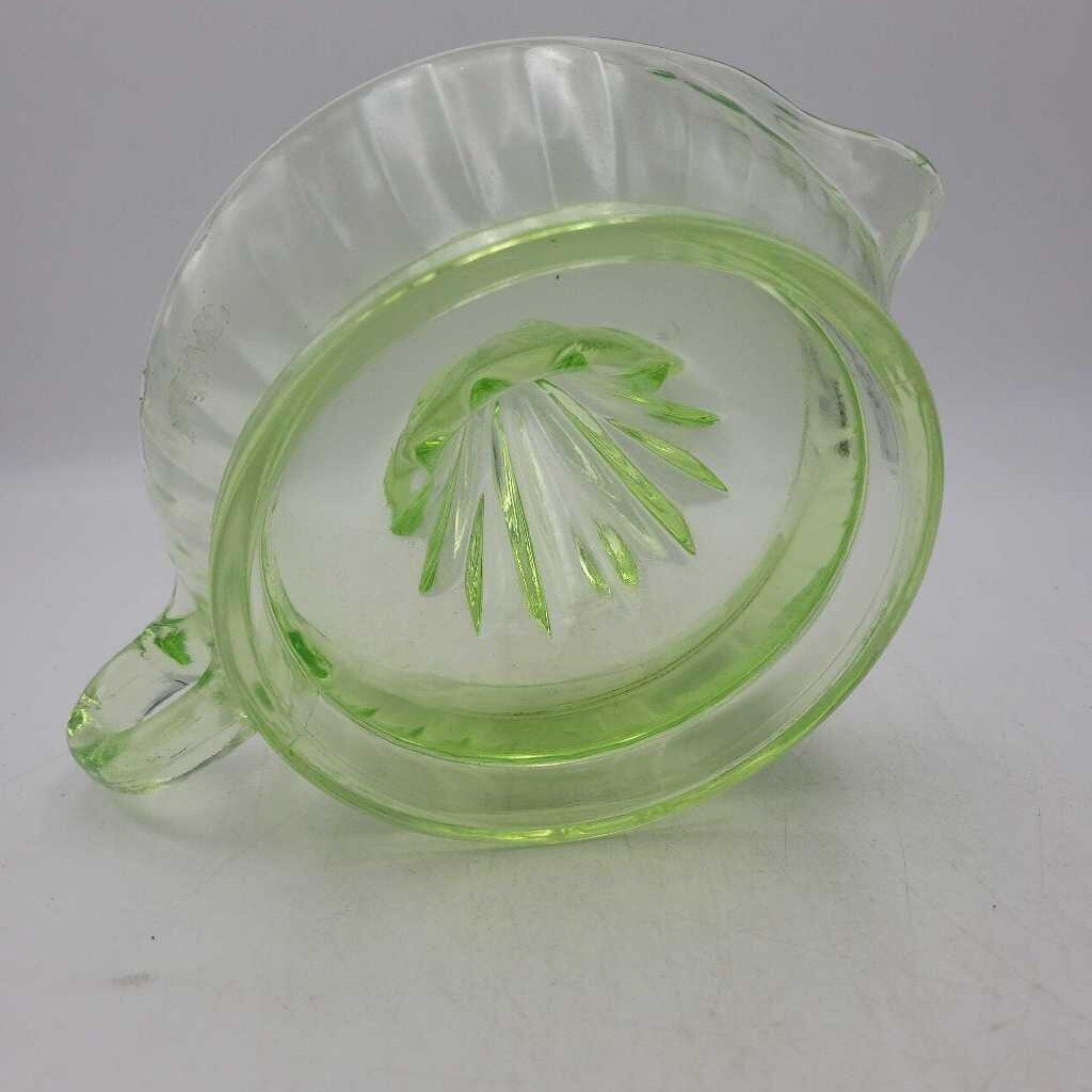 Uranium Glass Juicer reamer circa 1930 (JAS)