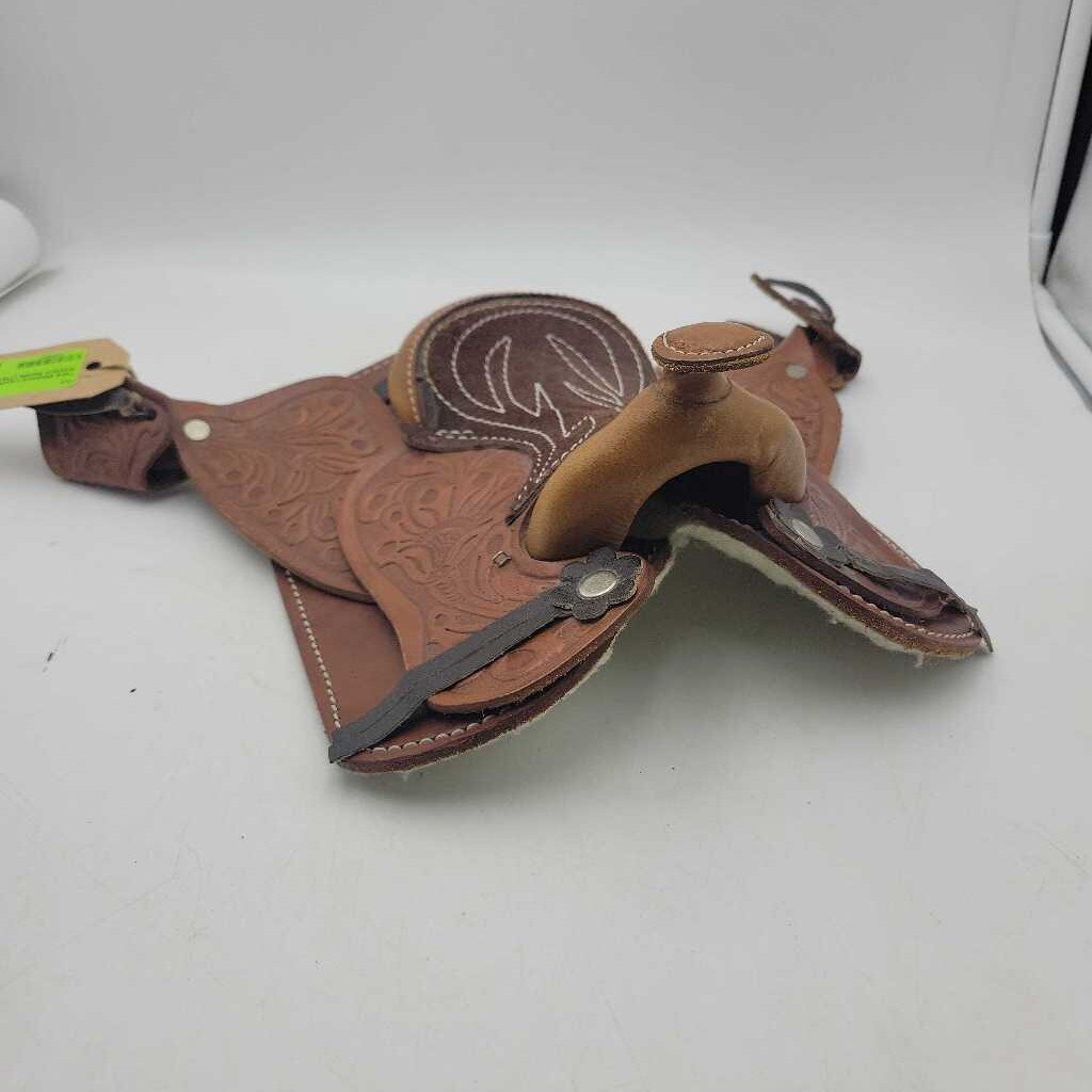 Miniature Leather Western Saddle (TWS)