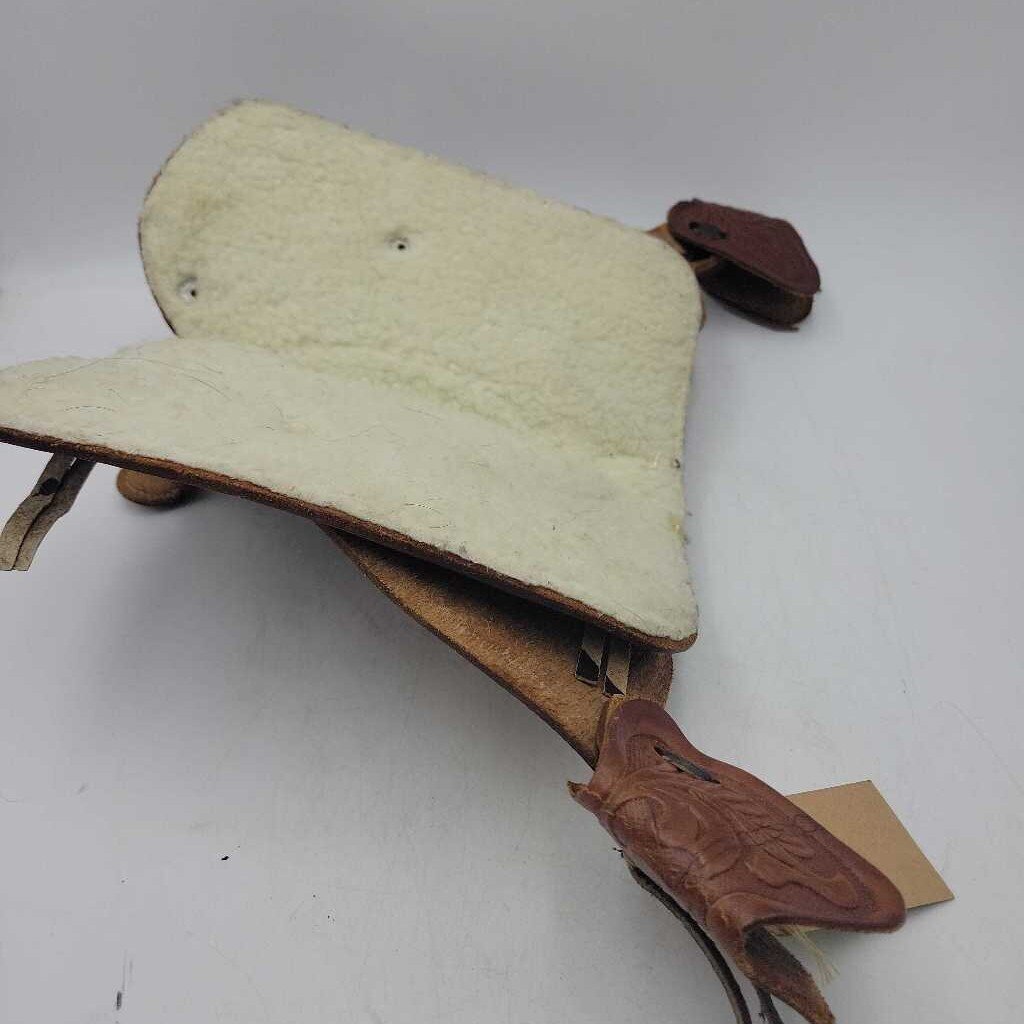 Miniature Leather Western Saddle (TWS)