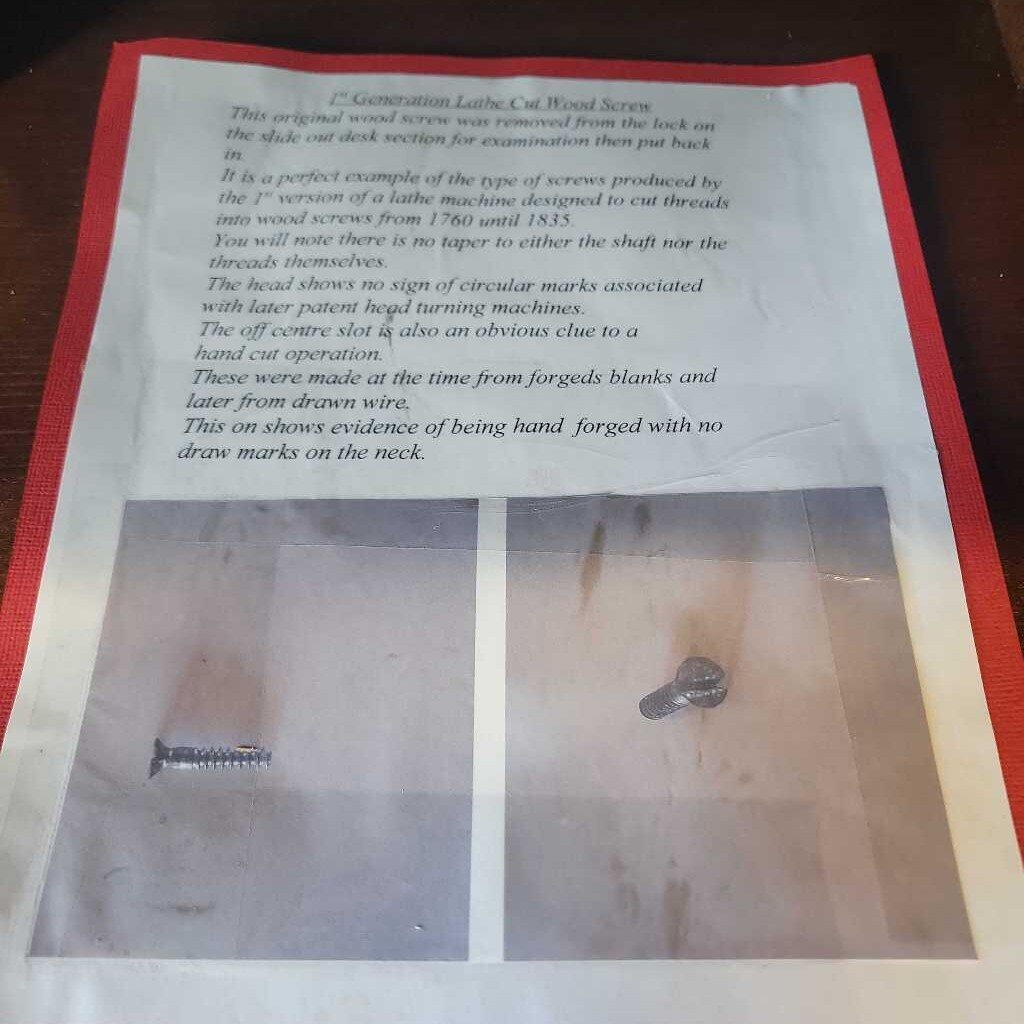 Walnut Butler's Desk 1830's (NS) 585