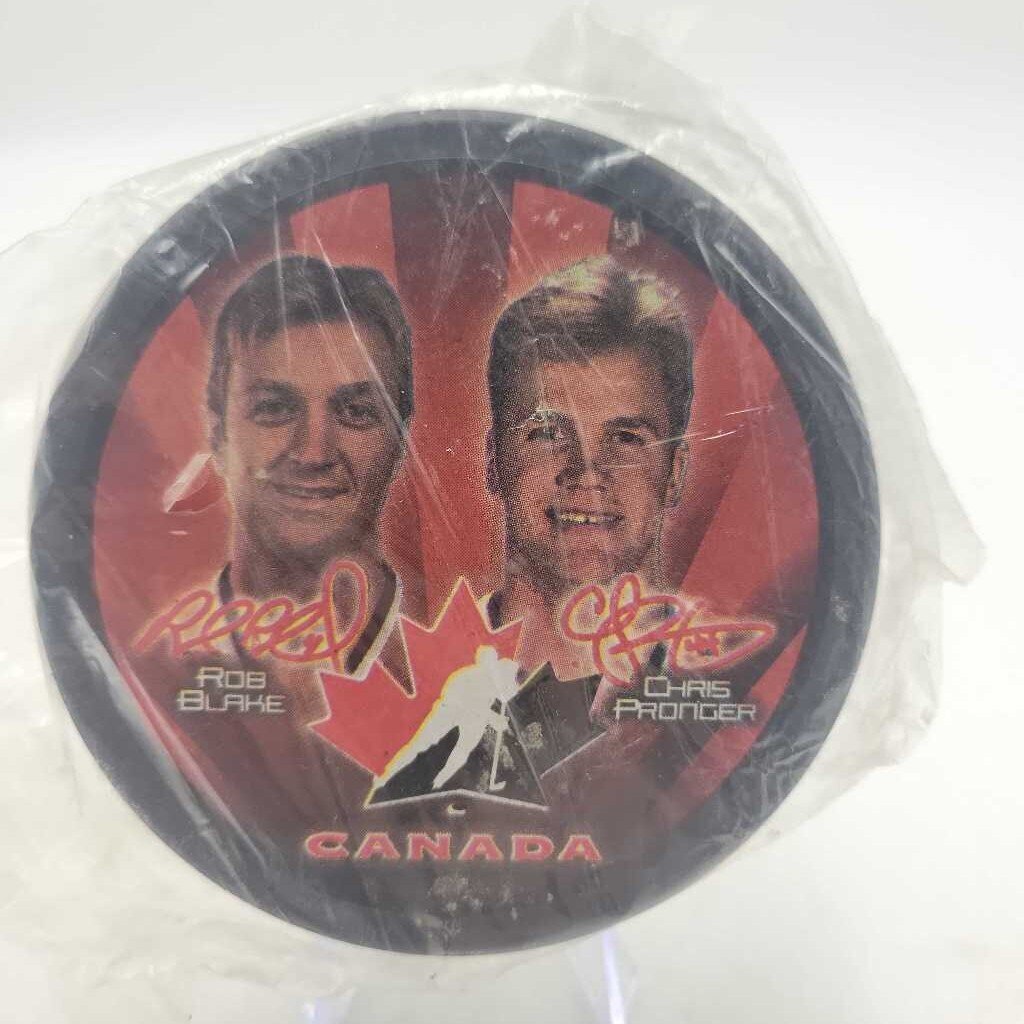 Hockey Puck Team Canada Rob Black C Pronger (JAS)