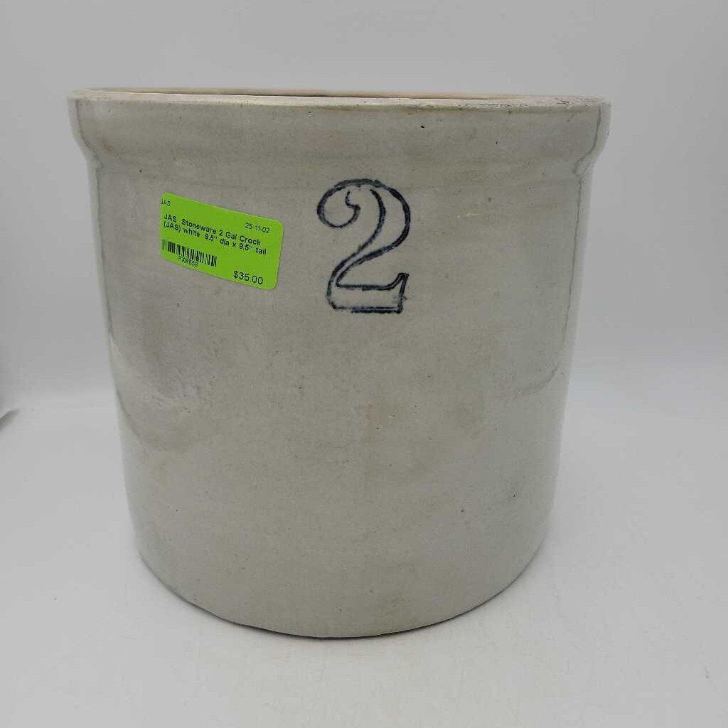 Stoneware 2 Gal Crock (JAS)