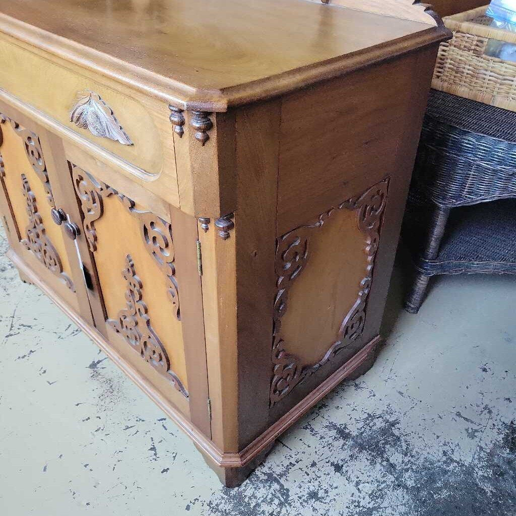 Late Victorian Walnut Server (NS) #592