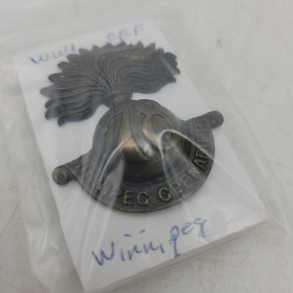 WW1 78 thCEF Canada Winnipeg Cap Badge (JL) war memorabilia