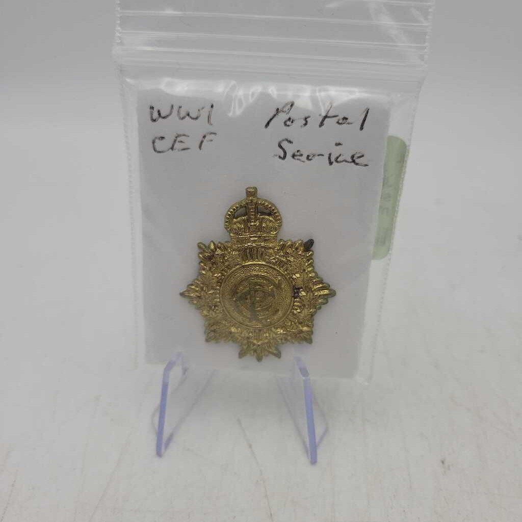 WW1 CEF Canada Postal service Badge (JL) war memorabilia