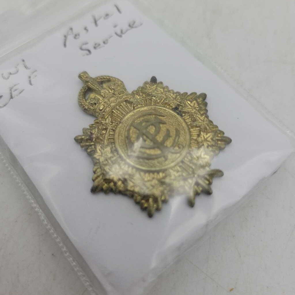 WW1 CEF Canada Postal service Badge (JL) war memorabilia
