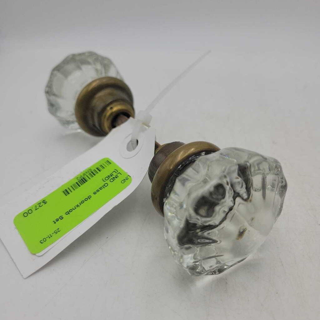 Glass doorknob Set (LIND)