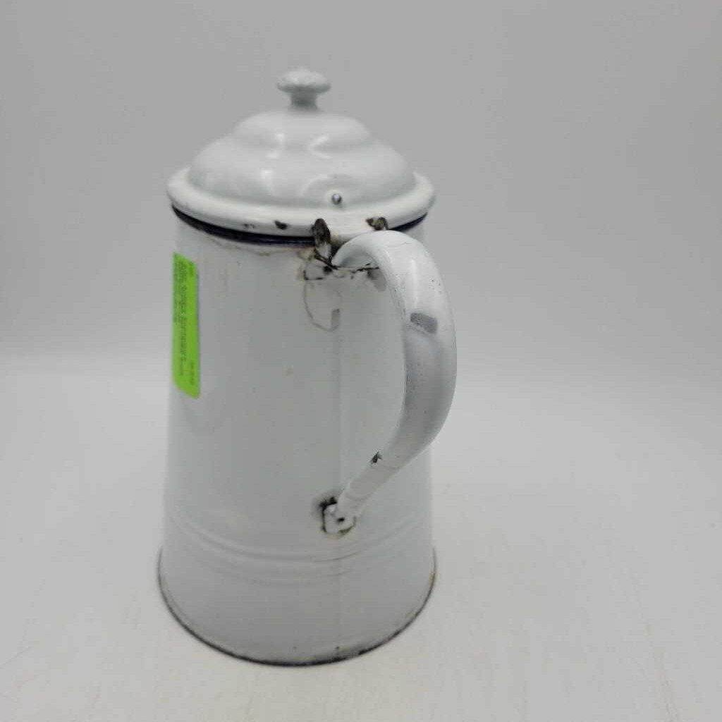 Antique Enamelware Kettle Coffee pot (AGD)