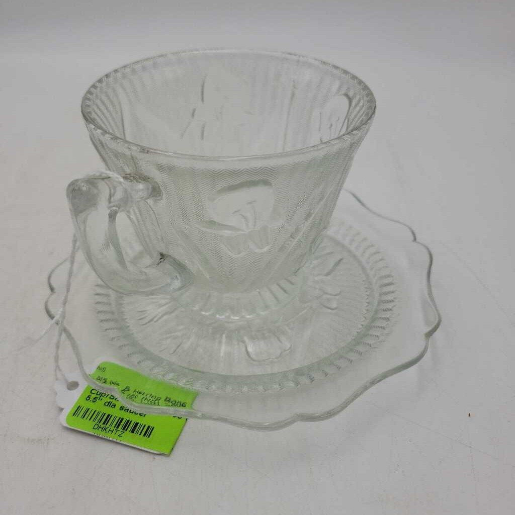 Iris & Herring Bone Cup/Saucer (NS) #593