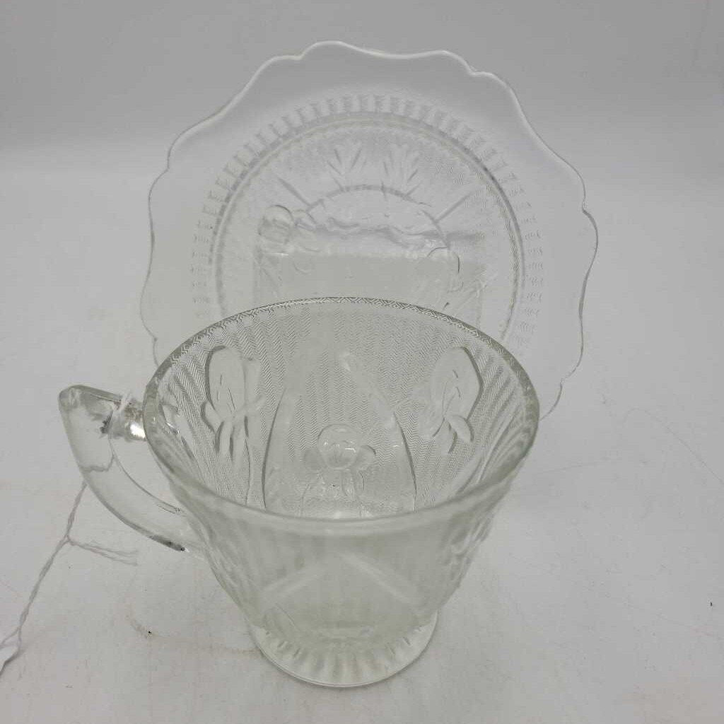 Iris & Herring Bone Cup/Saucer (NS) #593