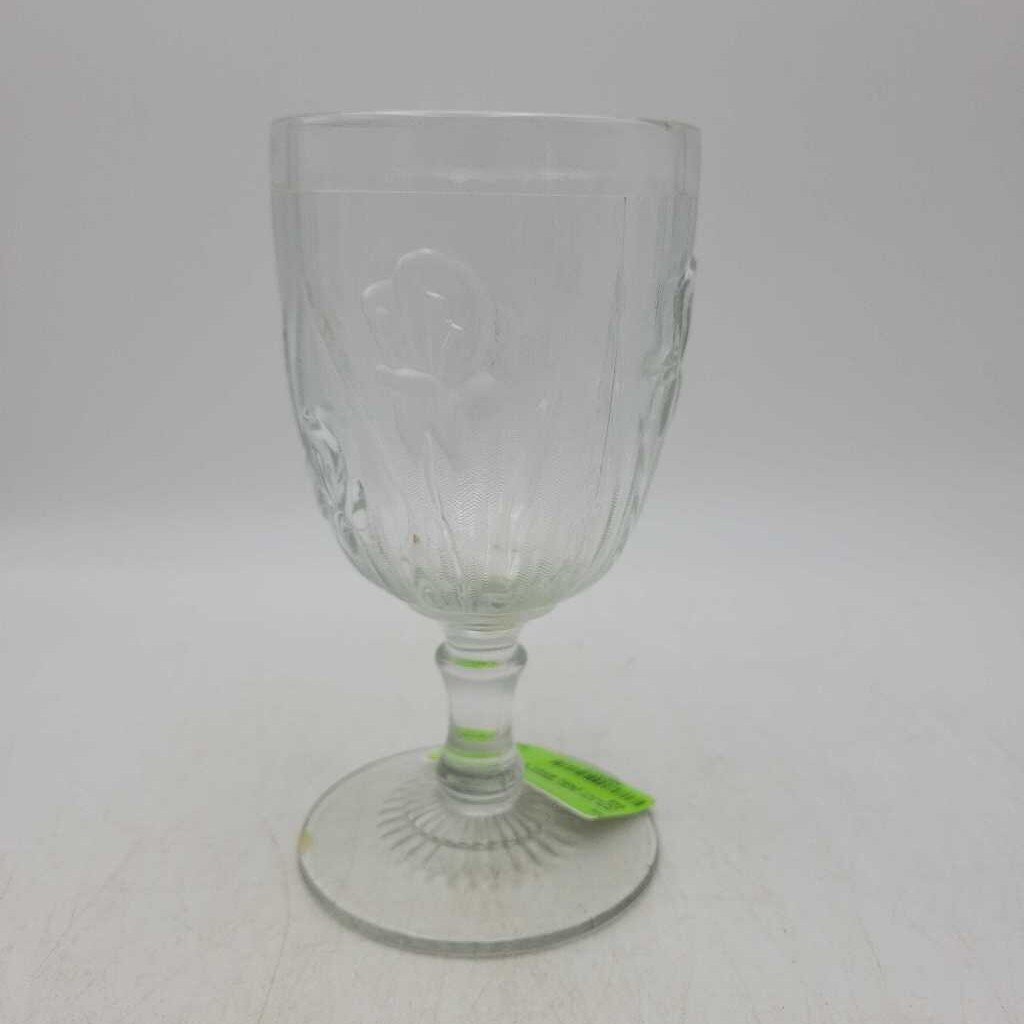 Iris and Herring bone Wine Goblet (NS) #593