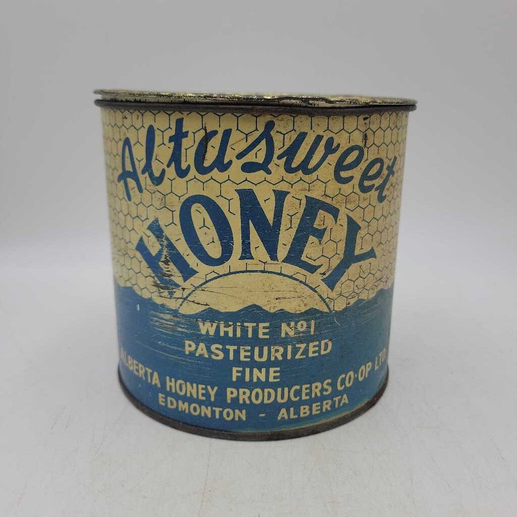 Altasweet Honey Tin Alberta Honey Products (Jef) 2lbs