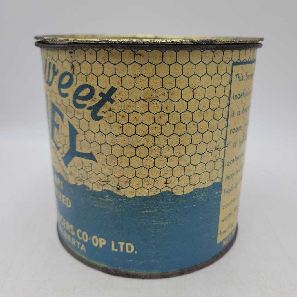 Altasweet Honey Tin Alberta Honey Products (Jef) 2lbs