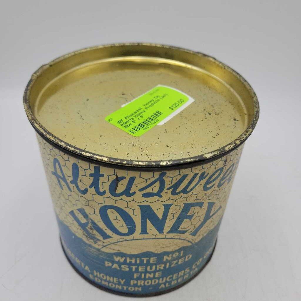 Altasweet Honey Tin Alberta Honey Products (Jef) 2lbs